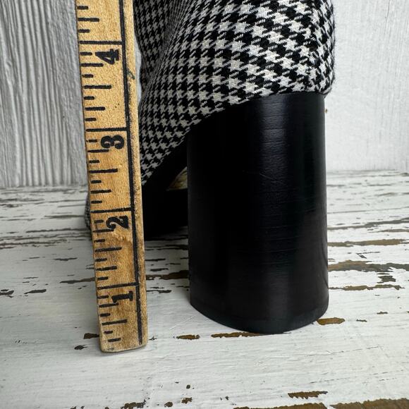 Jeffrey Campbell Coma Houndstooth Pointed Toe Bootie Boots Heel Women's Size 9 - Picture 10 of 10